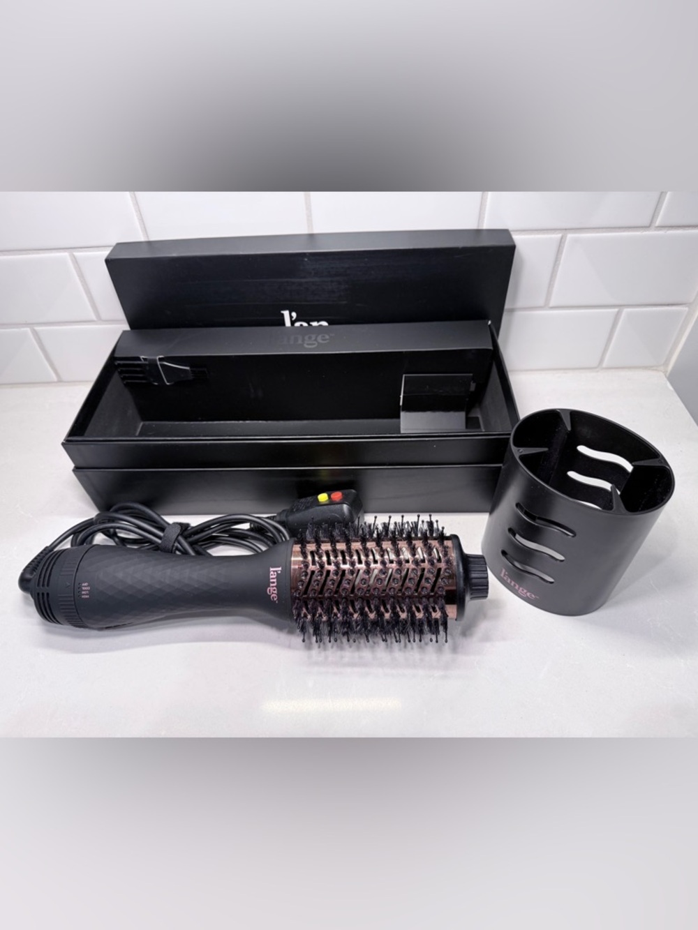 l'ange Le Volume 60mm 2-in-1 Titanium Brush Dryer - Rose Gold & Black - Picture 5 of 5